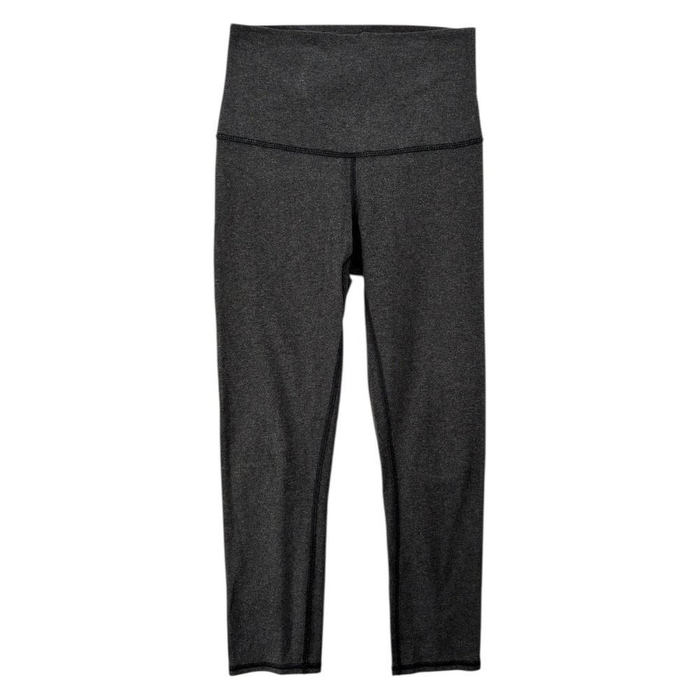 Lululemon Cropped Yoga Leggings Heather Gray 21" Inseam (No Size Dot)